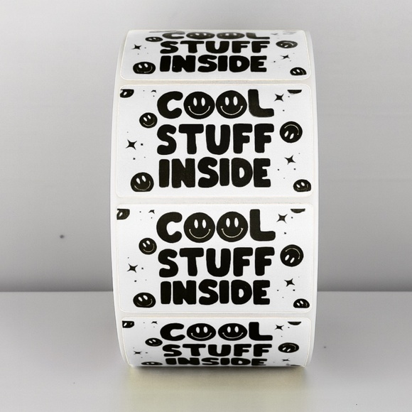 📦 "Cool Stuff Inside" Stickers for Packages | Customer Experience Labels - Picture 8 of 11